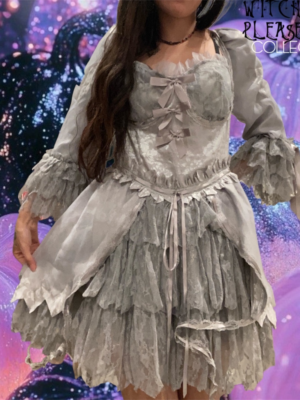 Trick N’ Treatz by Dolls Kill Gothic Cake Queen Ghost Costume